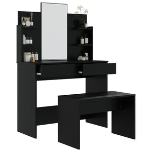 Μπουντουάρ Σετ Μαύρο 96 x 40 x 142 εκ.