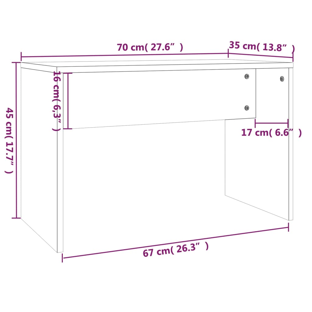 Μπουντουάρ Σετ Καπνιστή Δρυς 96x40x142 εκ.
