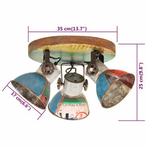 Φωτιστικό Οροφής Industrial 25 W Πολύχρωμο 42 x25 εκ. Ε27 - Pakobazaar