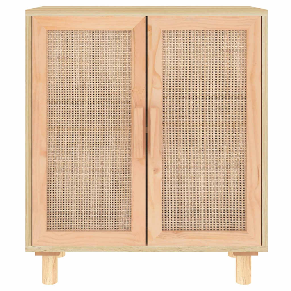 Ντουλάπι Καφέ 60 x 30 x 70 εκ. από Μασίφ Πεύκο & Φυσικό Ρατάν - Pakobazaar