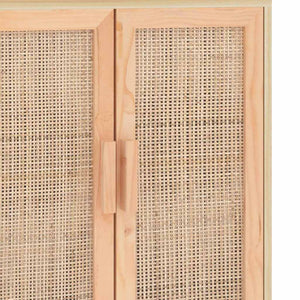 Ντουλάπι Καφέ 60 x 30 x 70 εκ. από Μασίφ Πεύκο & Φυσικό Ρατάν - Pakobazaar