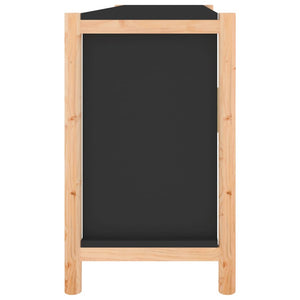 Μπουφές Μαύρος 107 x 38 x 60 εκ. από Επεξεργασμένο Ξύλο