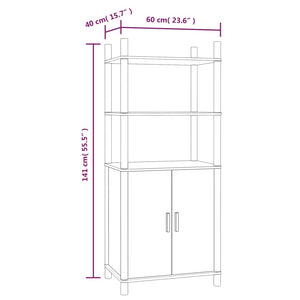 Συρταριέρα 60x40x141 εκ. από Επεξεργασμένο Ξύλο