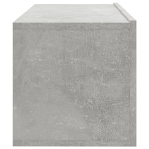 Έπιπλα Τηλεόρασης Τοίχου 4 τεμ. Γκρι 100x30x30εκ. Επεξεργ. Ξύλο - PAKOBAZAAR
