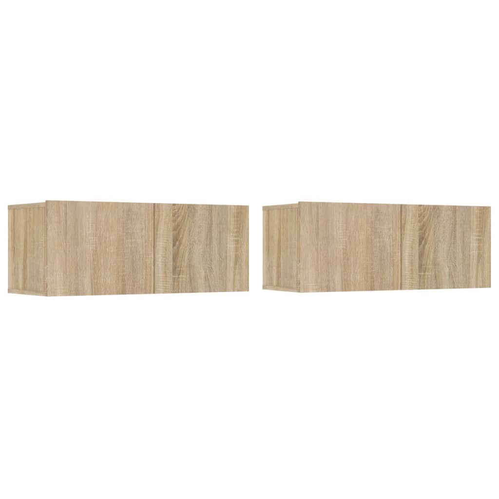 Σετ Επίπλων Τηλεόρασης 4 Τεμαχίων Sonoma Δρυς Επεξ. Ξύλο