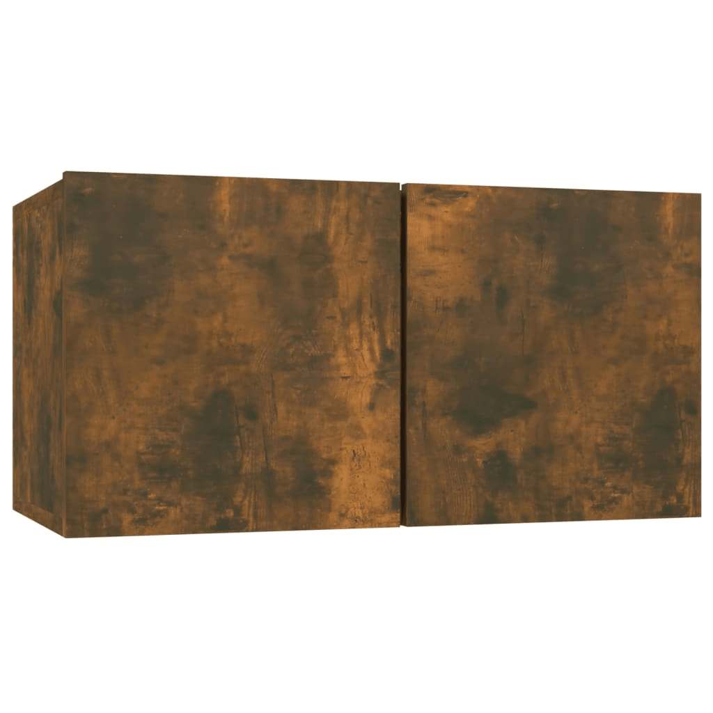 Σετ Επίπλων Τηλεόρασης 5 Τεμαχίων Καπνιστή δρυς Επεξ. Ξύλο - PAKOBAZAAR