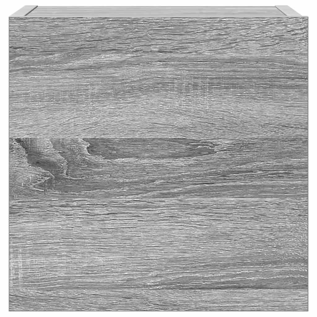 Σετ Επίπλων Τηλεόρασης 7 Τεμ. Γκρι Sonoma Επεξεργασμένο Ξύλο - PAKOBAZAAR