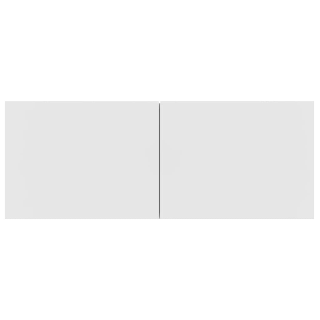 Έπιπλο Τηλεόρασης Επιτοίχιο Λευκό από Επεξεργασμένο Ξύλο - PAKOBAZAAR