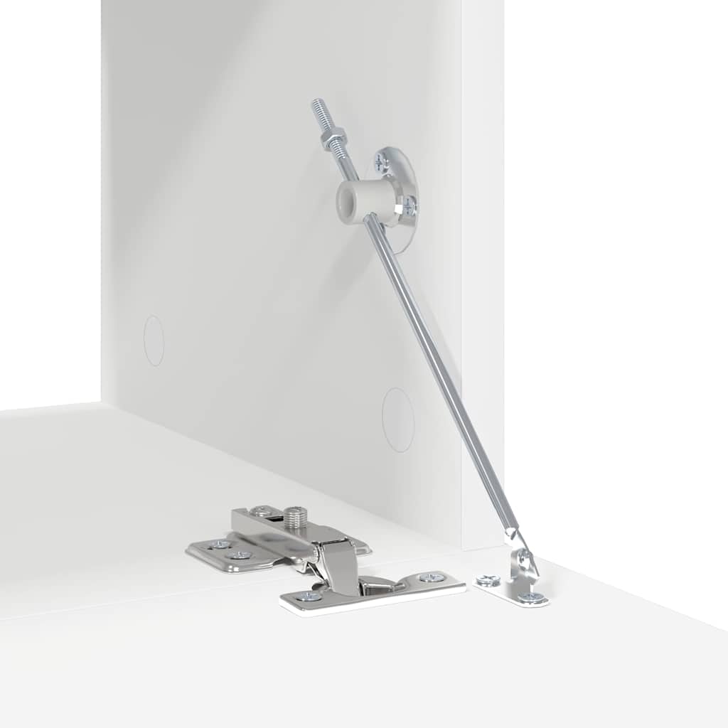 Σετ Επίπλου Τηλεόρασης 4 Τεμαχίων Λευκό από Επεξεργασμένο Ξύλο - PAKOBAZAAR