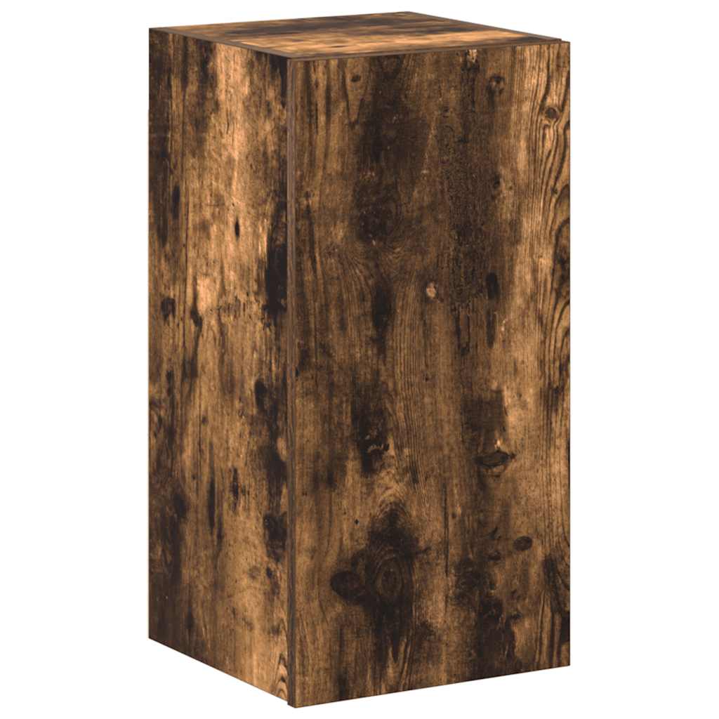 Σετ Επίπλων Τηλεόρασης 4 Τεμαχίων Καπνιστή δρυς Επεξ. Ξύλο