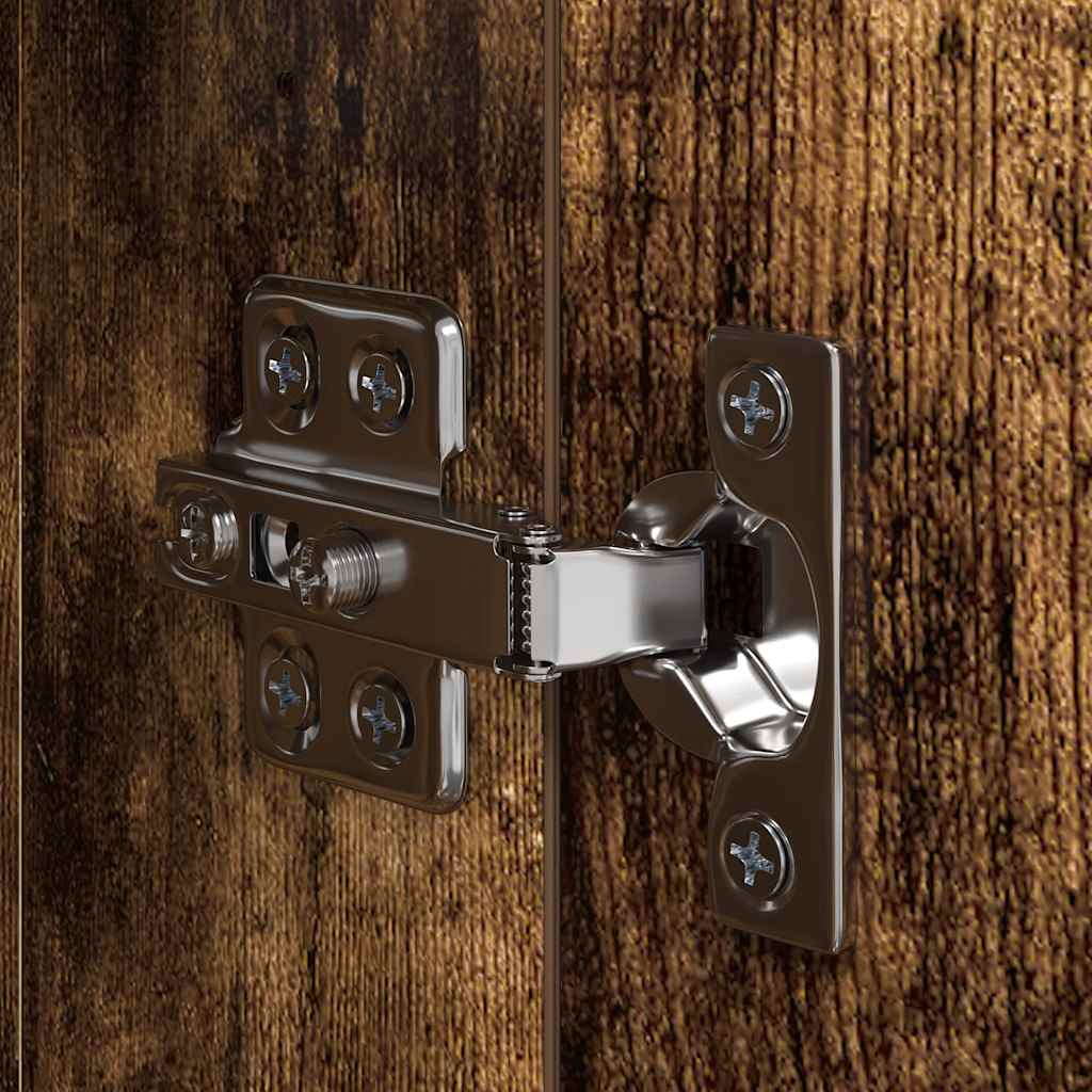 Σετ Επίπλων Τηλεόρασης 4 Τεμαχίων Καπνιστή δρυς Επεξ. Ξύλο