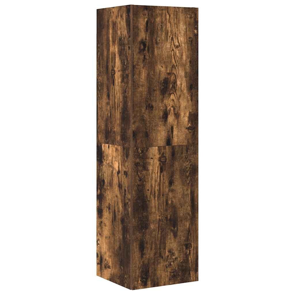 Σετ Επίπλων Τηλεόρασης 4 Τεμαχίων Καπνιστή δρυς Επεξ. Ξύλο