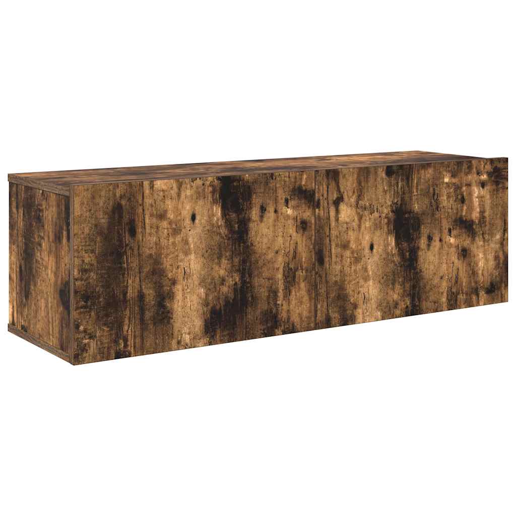 Σετ Επίπλων Τηλεόρασης 4 Τεμαχίων Καπνιστή δρυς Επεξ. Ξύλο