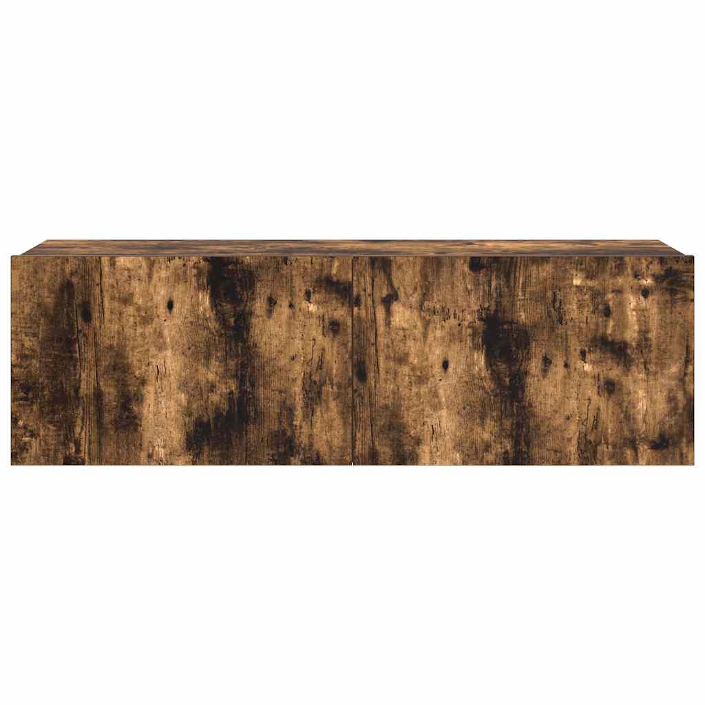 Σετ Επίπλων Τηλεόρασης 4 Τεμαχίων Καπνιστή δρυς Επεξ. Ξύλο