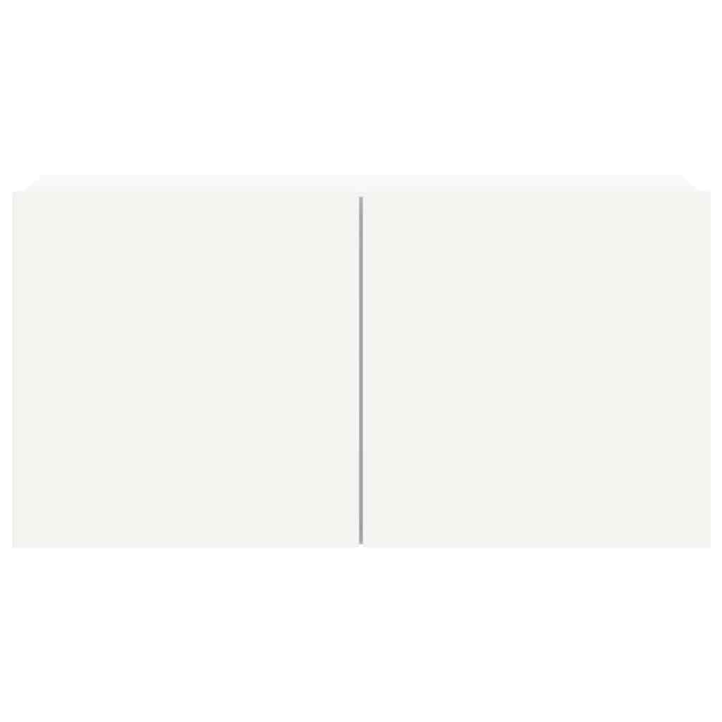 Σετ Επίπλου Τηλεόρασης 4 Τεμαχίων Λευκό από Επεξεργασμένο Ξύλο - PAKOBAZAAR