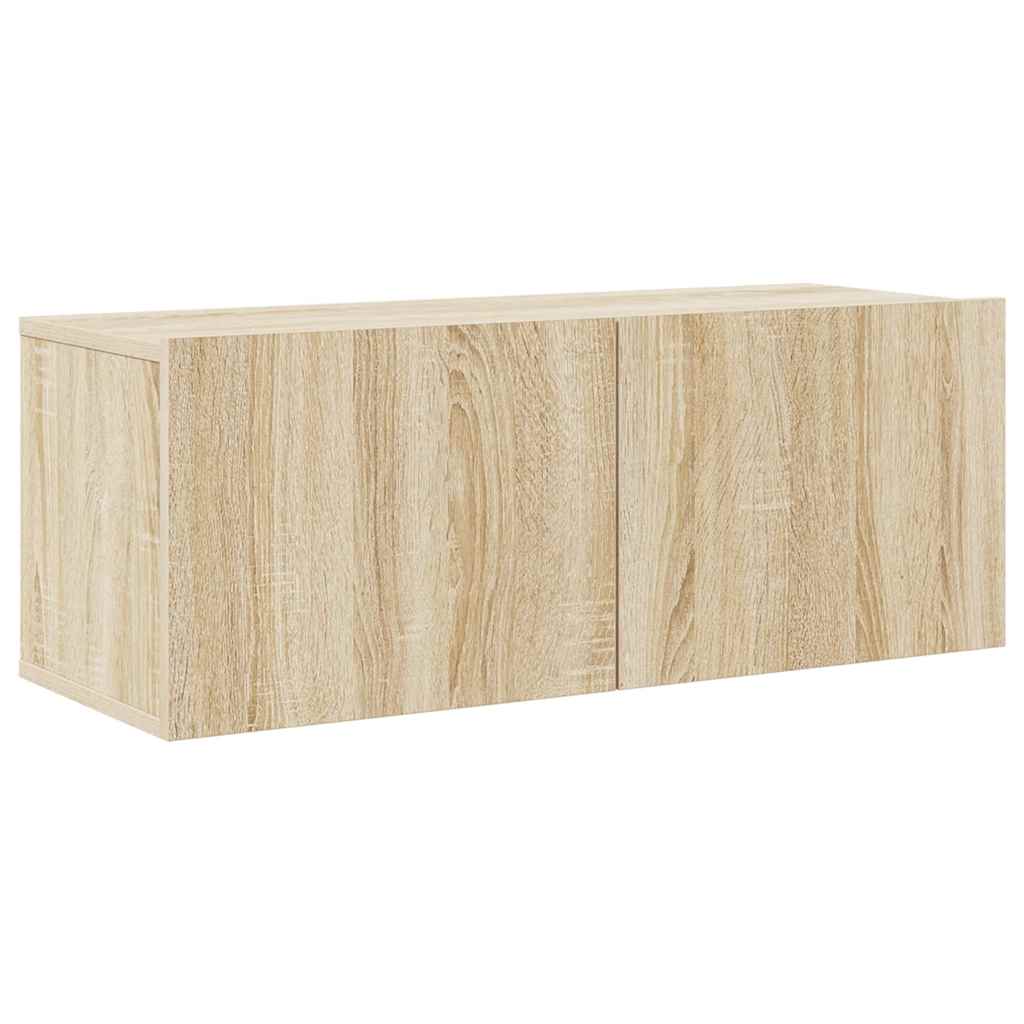 Σετ Επίπλων Τηλεόρασης 4 Τεμαχίων Sonoma Δρυς Επεξ. Ξύλο