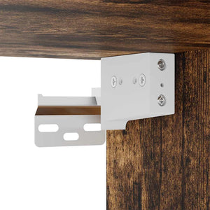 Σετ Επίπλων Τηλεόρασης 4 Τεμαχίων Καπνιστή δρυς Επεξ. Ξύλο - PAKOBAZAAR
