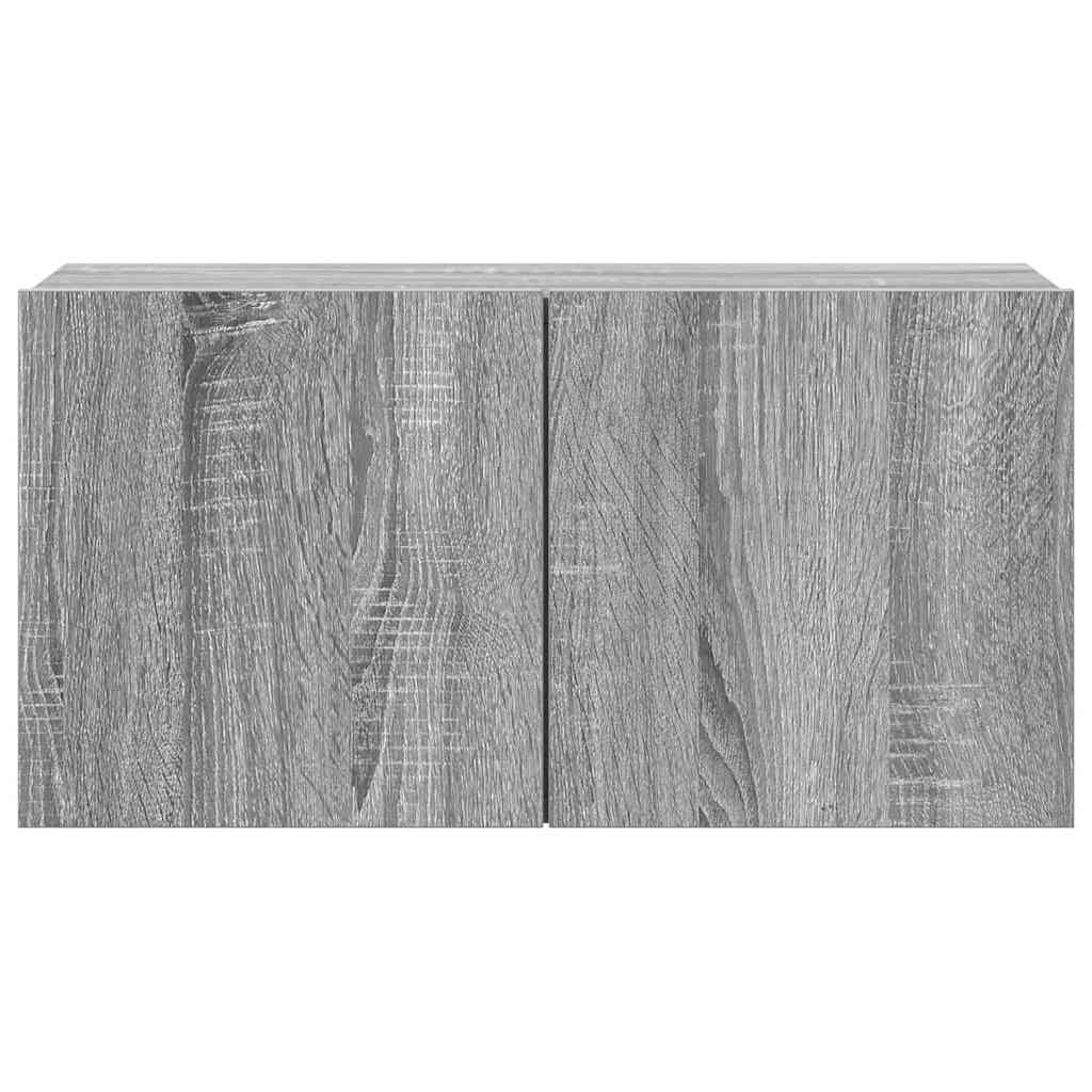 Σετ Επίπλων Τηλεόρασης 4 Τεμ. Γκρι Sonoma Επεξεργασμένο Ξύλο - PAKOBAZAAR