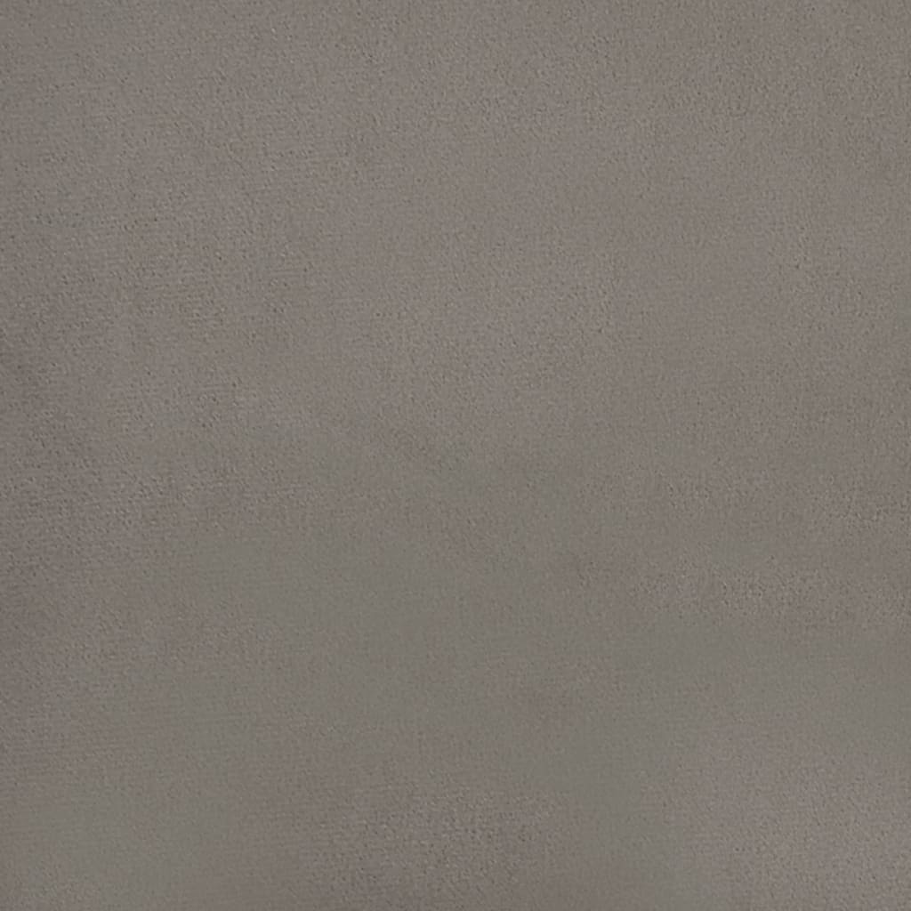 Καρέκλες Τραπεζαρίας 2 τεμ. Ανοιχτό Γκρι Βελούδινες