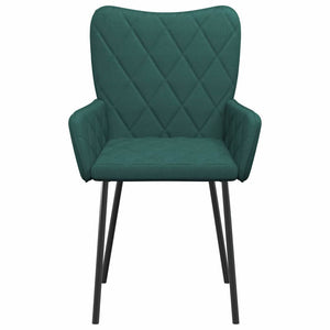 Καρέκλα τραπεζαρίας 2 pcs Σκούρο Πράσινο 55 x 58 x 82 εκ