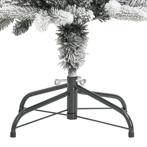 Χριστουγεννιάτικο Δέντρο Τεχνητό Slim με Χιόνι 180 εκ. PVC & PE - Pakobazaar