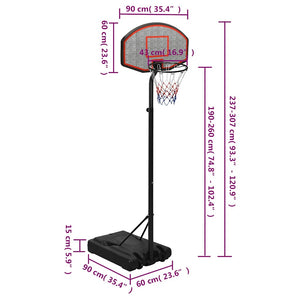 Μπασκέτα Μαύρη 237-307 εκ. από Πολυαιθυλένιο - Pakobazaar