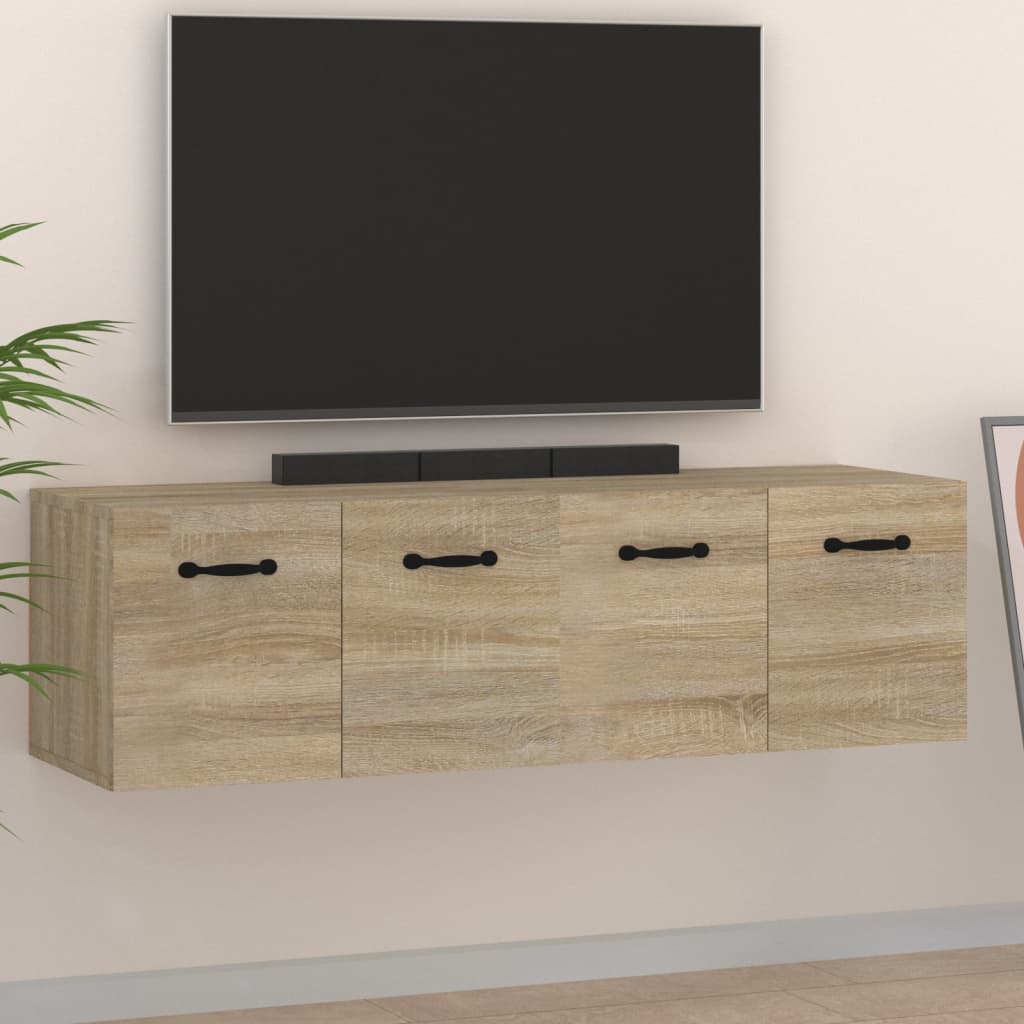 Ντουλάπια Τοίχου 2 τεμ. Sonoma Δρυς 80x35x36,5 εκ. Επεξ. Ξύλο - Pakobazaar