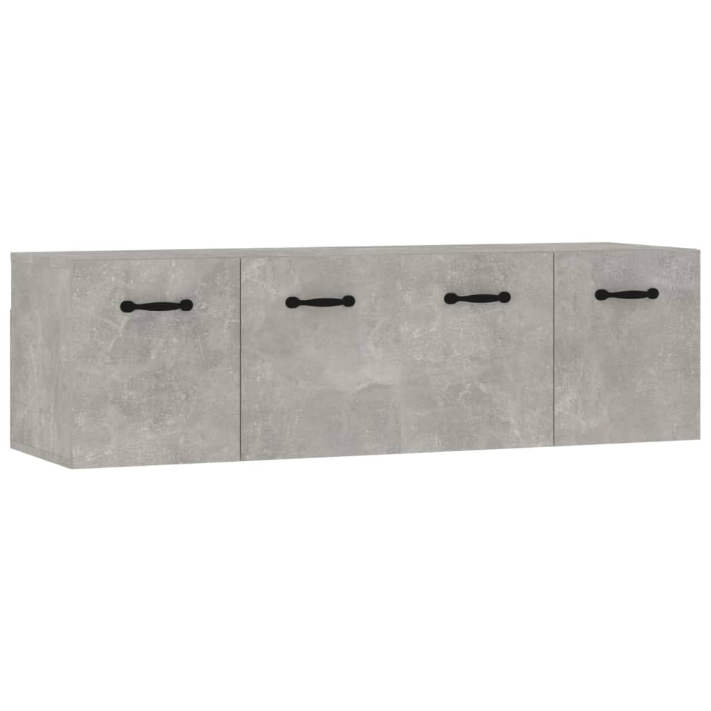 Ντουλάπια Τοίχου 2 τεμ. Γκρι Σκυρ. 80x35x36,5 εκ. Επεξ. Ξύλο - PAKOBAZAAR
