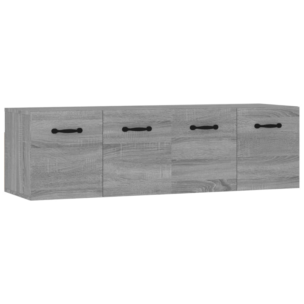 Ντουλάπια Τοίχου 2 τεμ. Γκρι Sonoma 80x35x36,5 εκ. Επεξ. Ξύλο