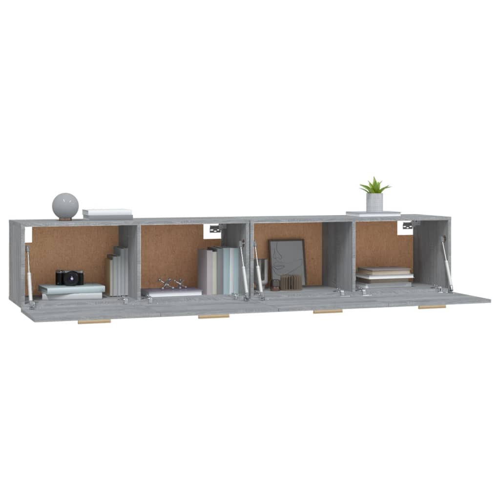 Ντουλάπια Τοίχου 2 τεμ. Sonoma 100x36,5x35 εκ. Επεξ. Ξύλο - PAKOBAZAAR