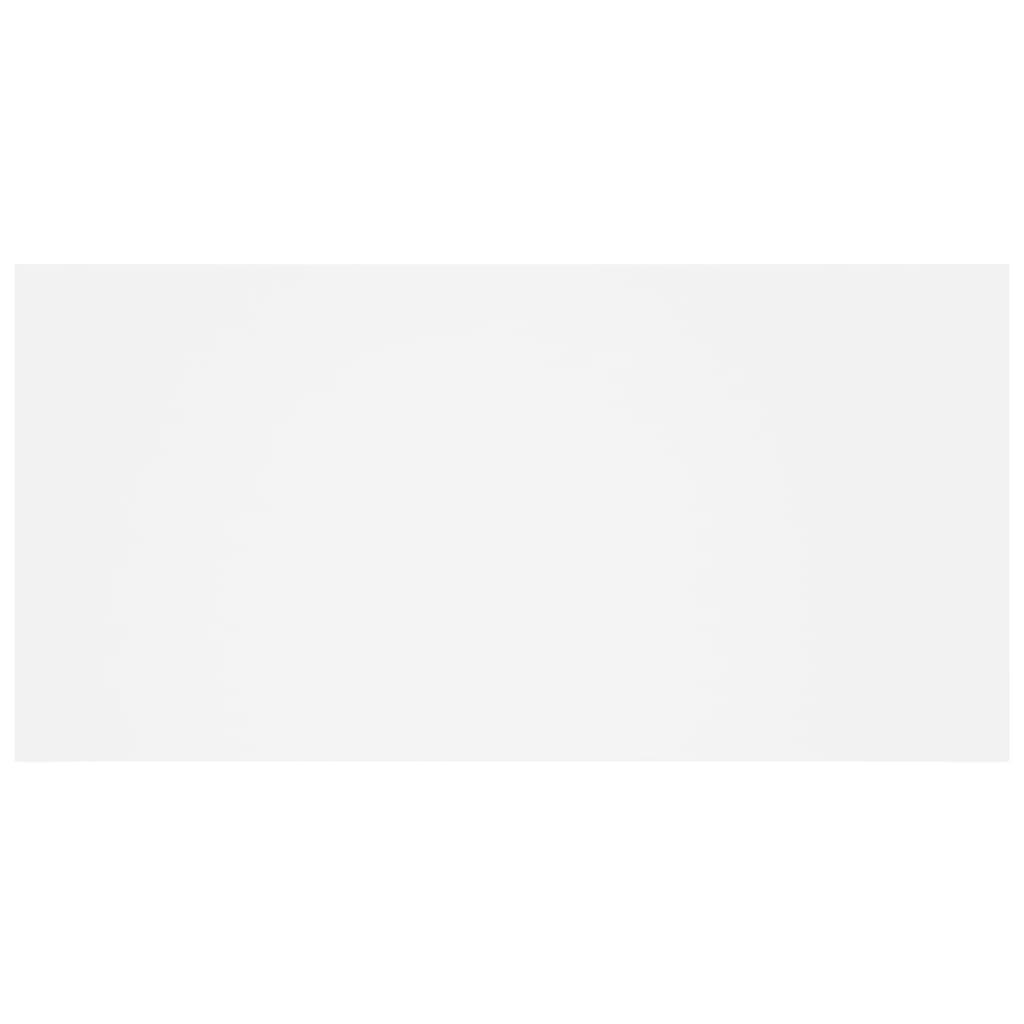 Κεφαλάρι Κρεβατιού με Κομοδίνα Λευκό από Επεξεργασμένο Ξύλο - PAKOBAZAAR