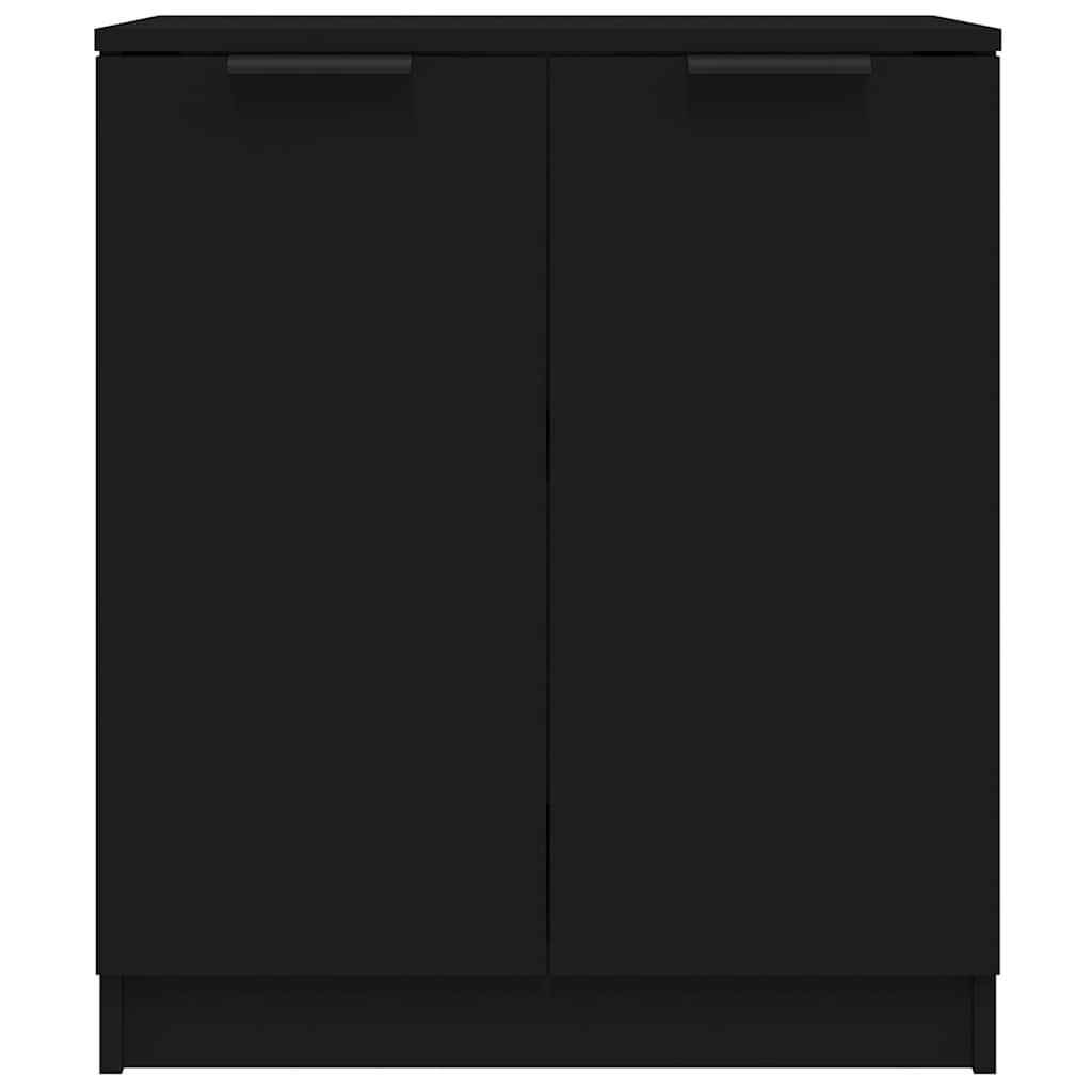 Ντουλάπια 2 τεμ. Μαύρα 60x30x70 εκ. Επεξεργασμένο Ξύλο