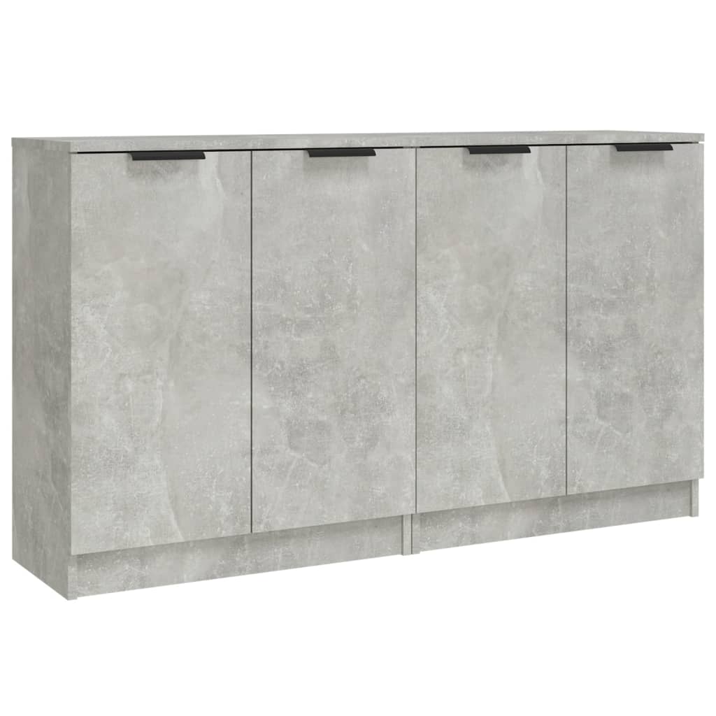 Ντουλάπια 2 τεμ. Γκρι Σκυροδέματος 60x30x70 εκ. Επεξεργ. Ξύλο - PAKOBAZAAR
