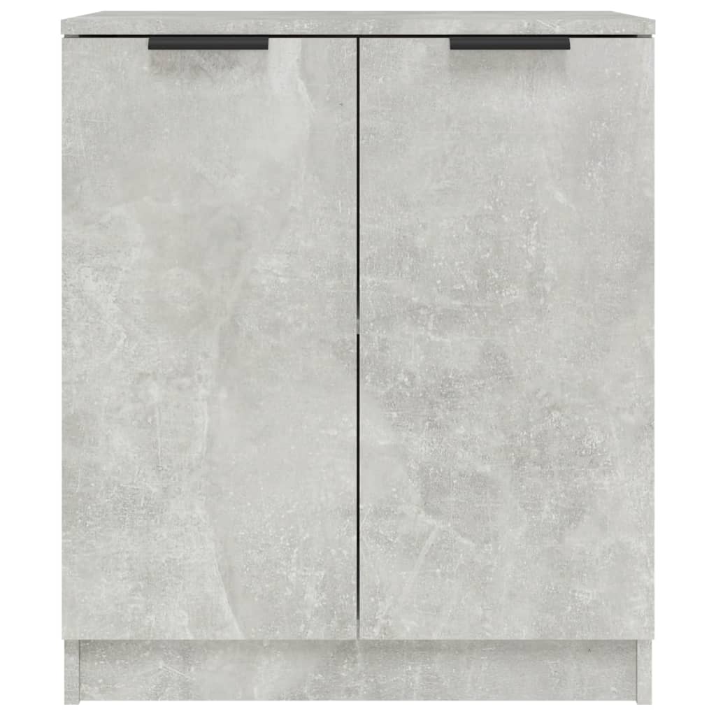 Ντουλάπια 2 τεμ. Γκρι Σκυροδέματος 60x30x70 εκ. Επεξεργ. Ξύλο - PAKOBAZAAR
