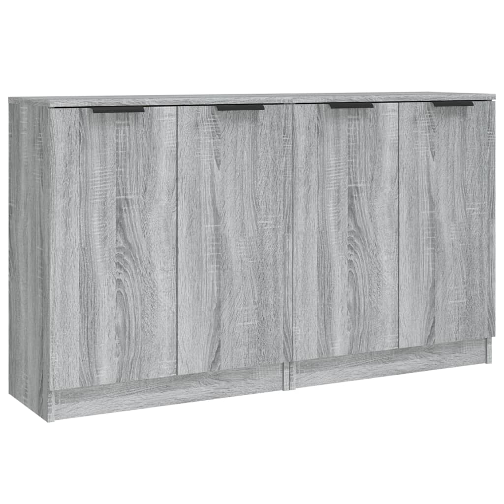 Ντουλάπι 2 τεμ. Γκρι Sonoma 60x30x70 εκ. από Επεξεργασμένο Ξύλο - PAKOBAZAAR