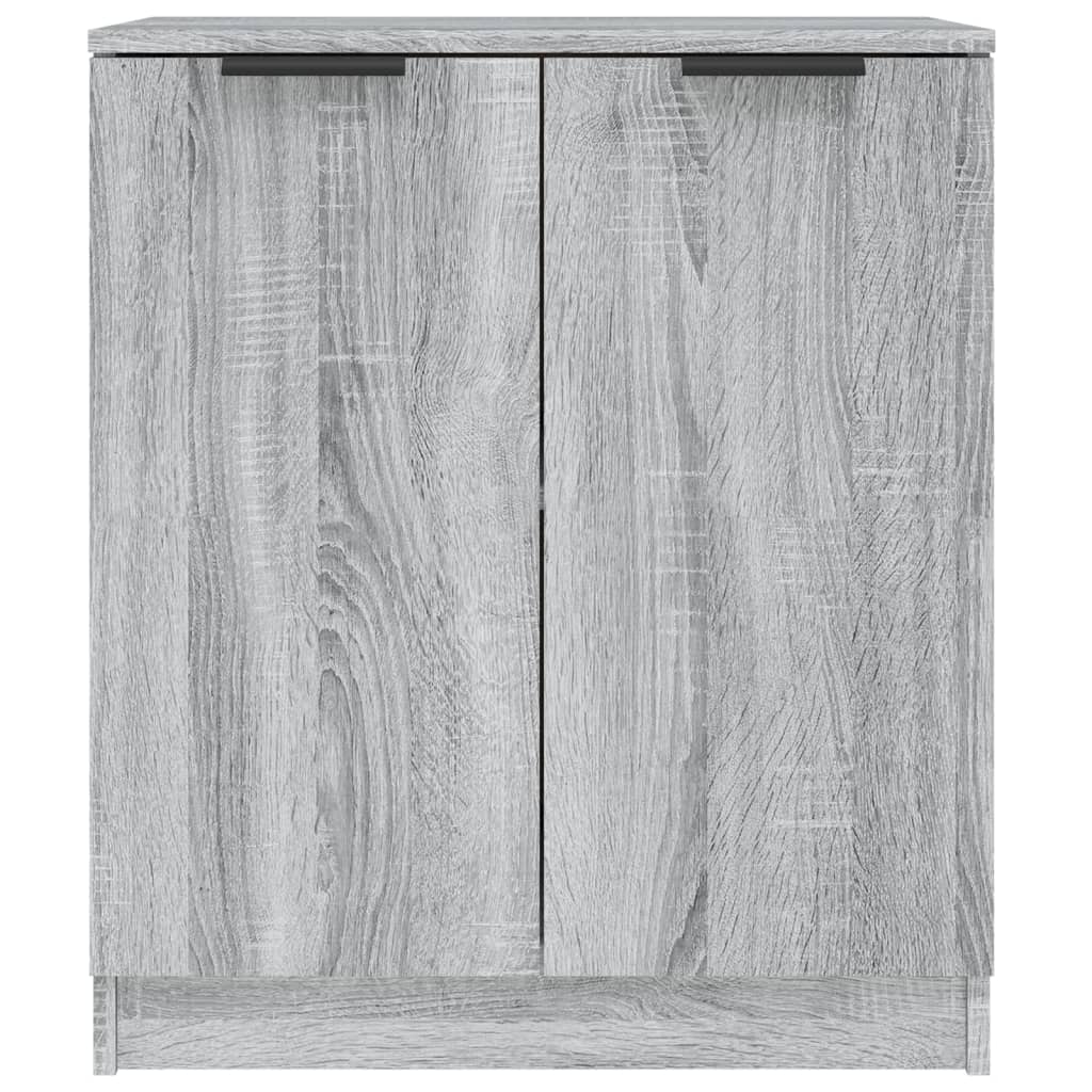 Ντουλάπι 2 τεμ. Γκρι Sonoma 60x30x70 εκ. από Επεξεργασμένο Ξύλο - PAKOBAZAAR