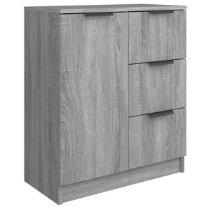 Ντουλάπι 2 τεμ. Γκρι Sonoma 60x30x70 εκ. από Επεξεργασμένο Ξύλο - PAKOBAZAAR