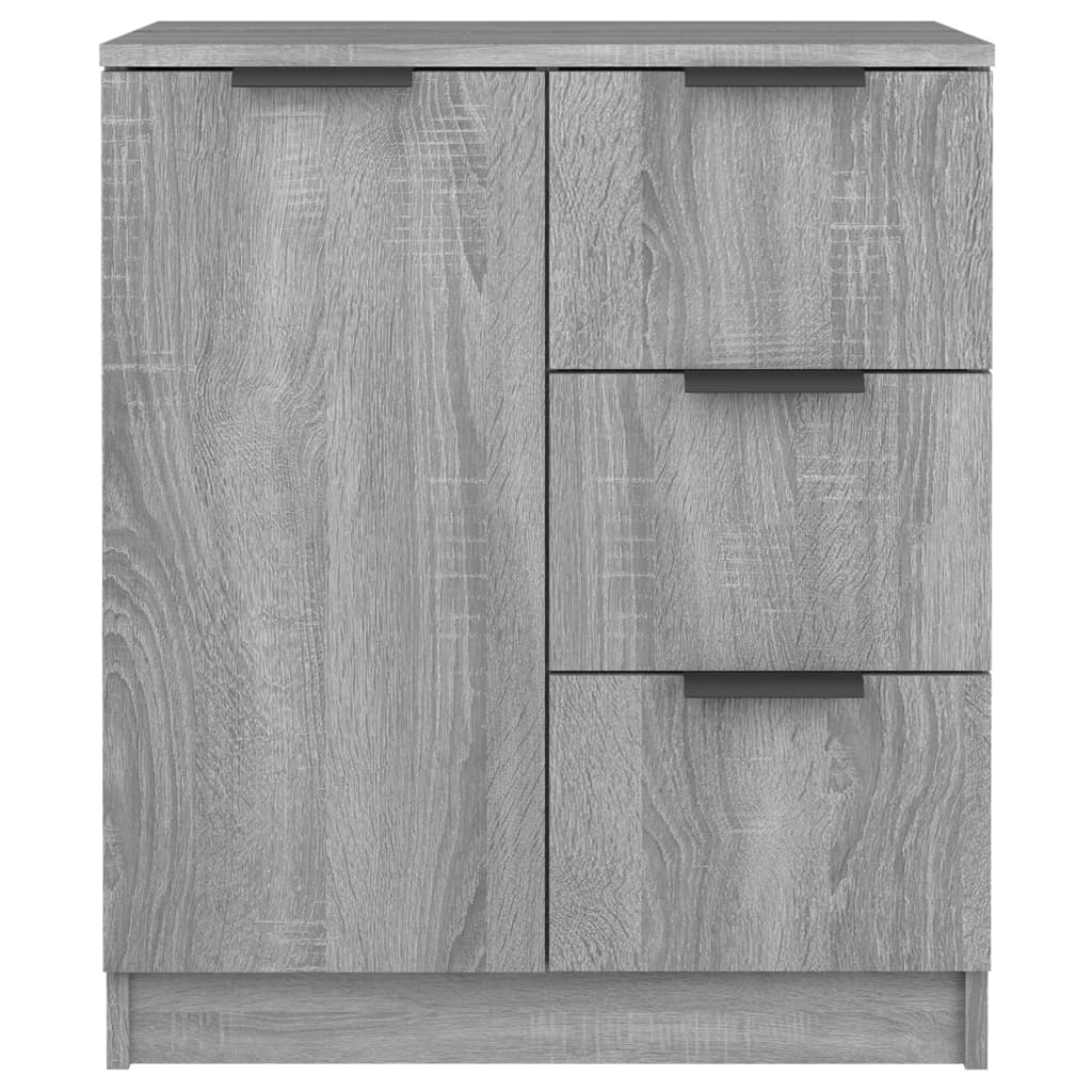 Ντουλάπι 2 τεμ. Γκρι Sonoma 60x30x70 εκ. από Επεξεργασμένο Ξύλο - PAKOBAZAAR