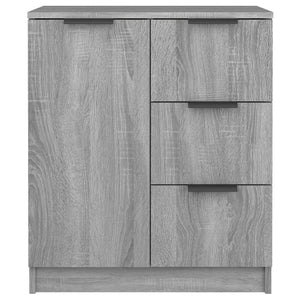 Ντουλάπι 2 τεμ. Γκρι Sonoma 60x30x70 εκ. από Επεξεργασμένο Ξύλο - PAKOBAZAAR