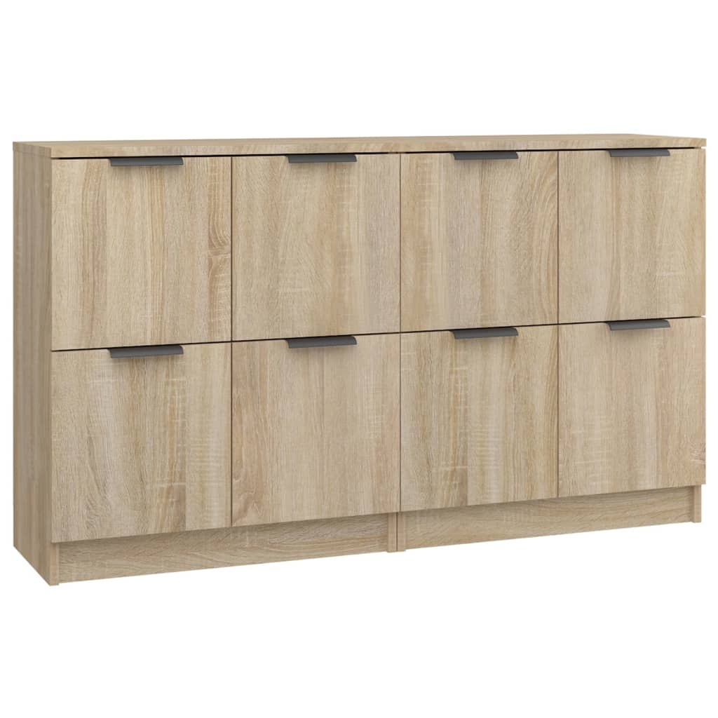 Ντουλάπια 2 τεμ. Sonoma Δρυς 60x30x70 εκ. Επεξεργασμένο Ξύλο - Pakobazaar
