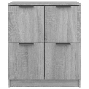 Ντουλάπι 2 τεμ. Γκρι Sonoma 60x30x70 εκ. από Επεξεργασμένο Ξύλο - PAKOBAZAAR