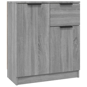 Ντουλάπι 2 τεμ. Γκρι Sonoma 60x30x70 εκ. από Επεξεργασμένο Ξύλο - PAKOBAZAAR