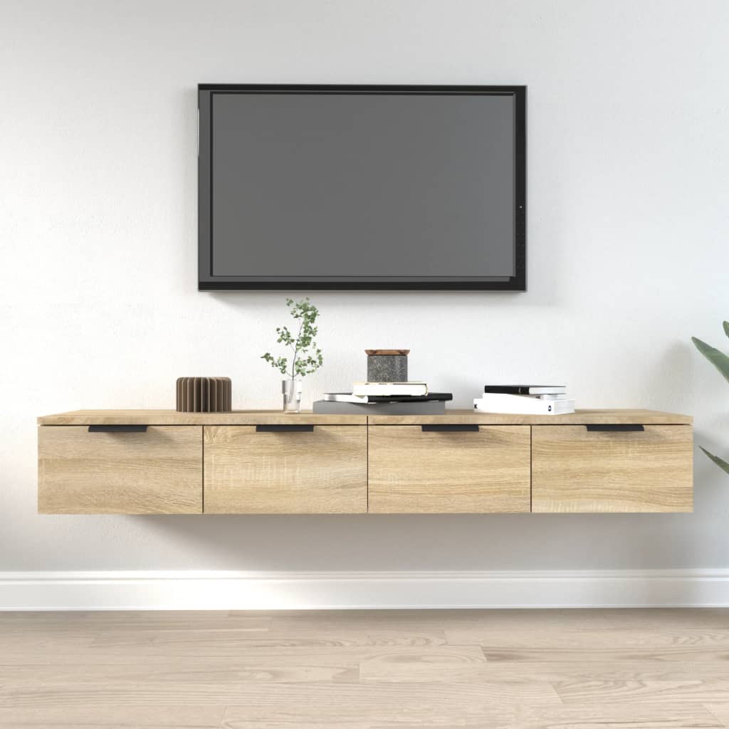 Ντουλάπια Τοίχου 2 τεμ. Sonoma Δρυς 68x30x20 εκ. Επεξ. Ξύλο - PAKOBAZAAR