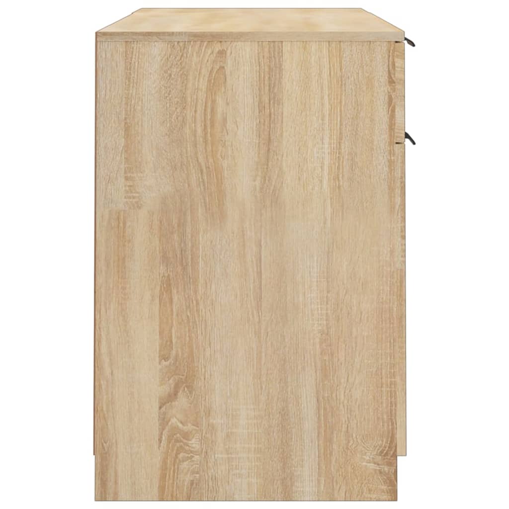 Γραφείο με Βοηθητικό Ντουλάπι Sonoma Δρυς Επεξεργασμένο Ξύλο - Pakobazaar