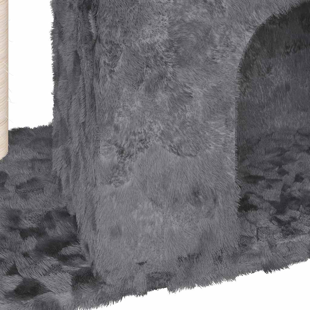 Γατόδεντρο Σκούρο Γκρι 51 εκ. με Στύλους Ξυσίματος από Σιζάλ