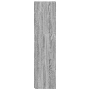 Γωνιακό Έπιπλο Γκρι Sonoma 33x33x132 εκ. από Επεξεργ. Ξύλο