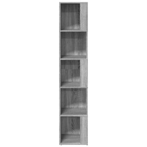 Γωνιακό Έπιπλο Γκρι Sonoma 33x33x164,5 εκ. από Επεξεργ. Ξύλο