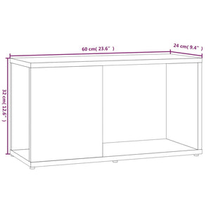 Έπιπλο Τηλεόρασης Καπνιστή Δρυς 60x24x32 εκ. Επεξεργασμένο Ξύλο - Pakobazaar