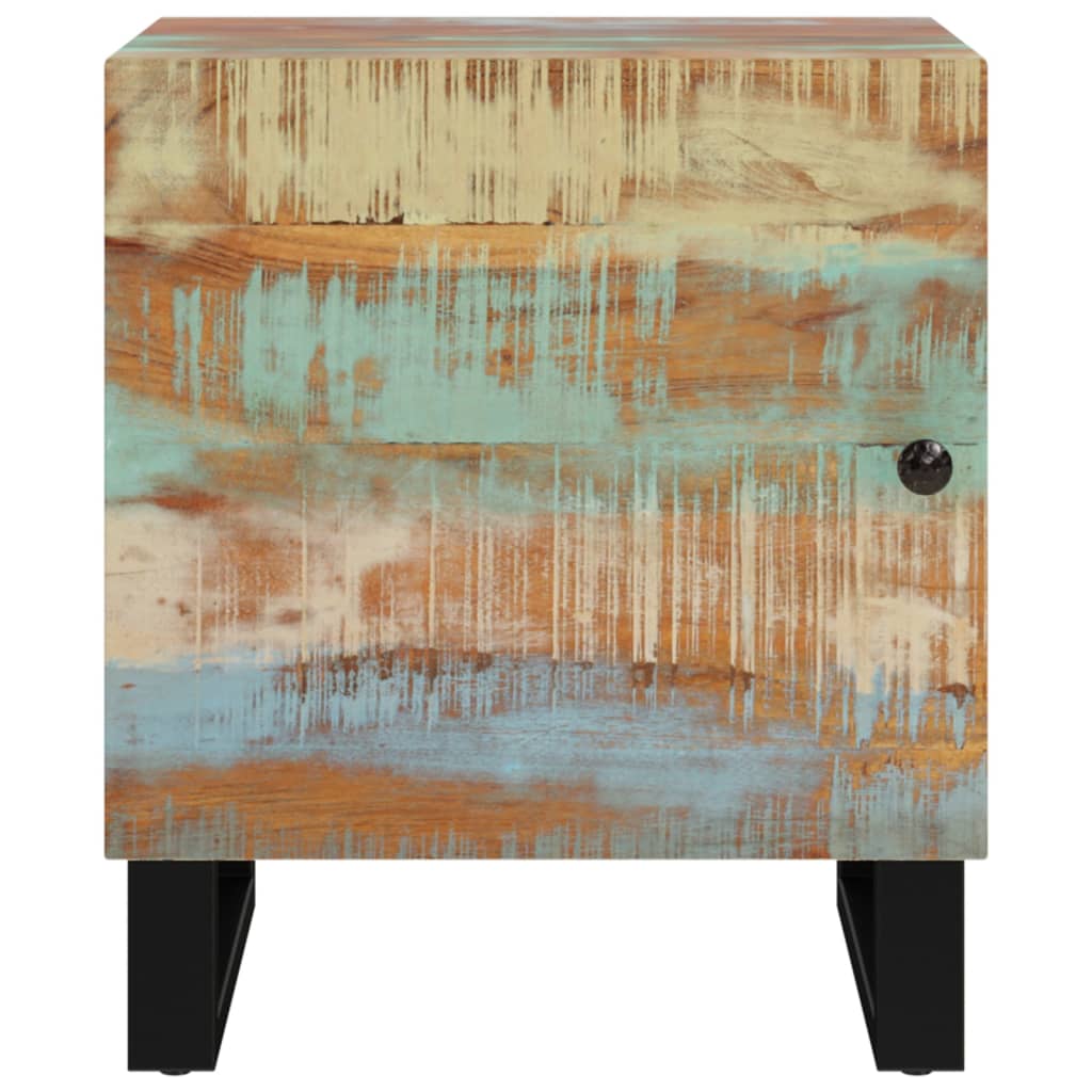 Κομοδίνα 2 τεμ. 40 x 33 x 46 εκ. από Μασίφ Ανακυκλωμένο Ξύλο