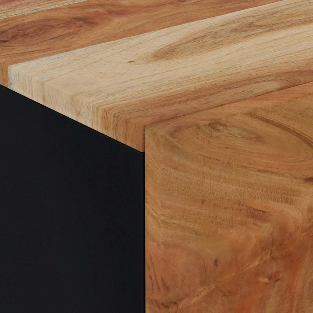 Κομοδίνα 2 τεμ. 40 x 33 x 46 εκ. από Μασίφ Ξύλο Ακακίας